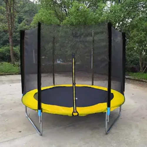 Glan Imfhálú Sábháilteachta Trampoline Trampoline Frithsheasmhach in Aimsir Éadrom Lasmuigh don Ghairdín