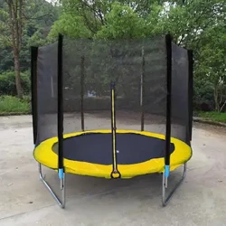 Rede de segurança para mini trampolim redondo leve e resistente às intempéries para jardim