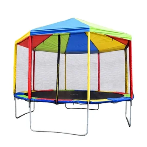 12FT Outdoor Big Safety Garden Trampolin karo Tarub kanggo Diwasa lan Bocah-bocah