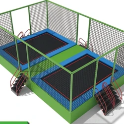 Preço de fábrica para crianças trampolim interno com certificação CE parque de trampolim comercial interno HZ-LG041
