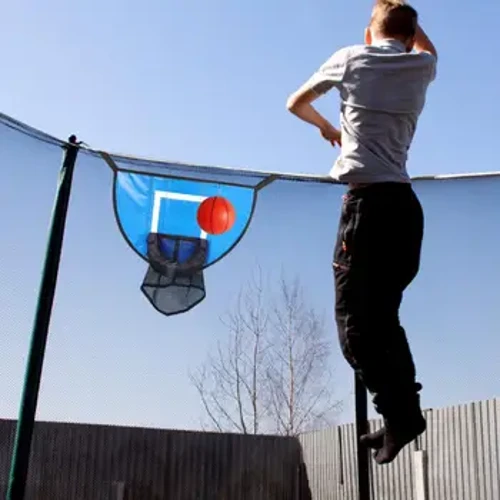 Mini Trampolin Basketball Hoop Sjovfyldt Trampolin Basketball Hoop Kit Nem installation Vandtæt Inkluderer pumpe til Active