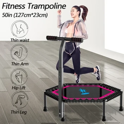 50" Fitness ohe elastikoa, xurga isilarekin helduleku erregulagarria Helduak Haurrak Barruko GIMNASIOA Bungee Rebounder Jump Trainer Entrenamendu