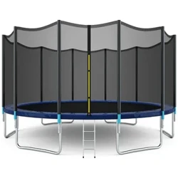 Edelstol Big Round Populär Indoor Outdoor Trampolines Park, 10ft 12ft 14ft, Mat Sécherheetsnetz
