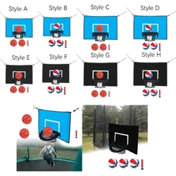 Trampolins basquete hoop acessório jogando presentes proteção solar quintal com rede crianças com bomba esportes ao ar livre universal