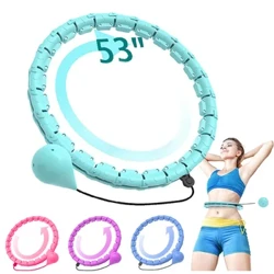 Gewiichtsverloscht Hula Circle Hoops fir Erwuessener Gewiichtsverloscht Plus Gréisst fir Erwuessener Smart Übung 2 an 1 Upassbar mat eraushuelbare Knäpper
