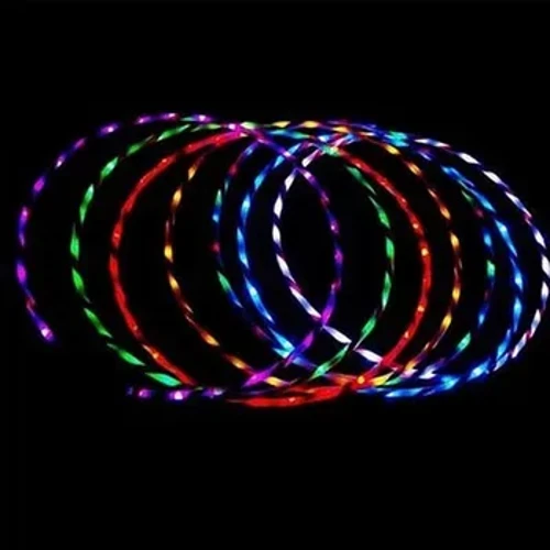 Đèn LED Nhiều Màu Sắc Thể Dục Vòng Tròn Biểu Diễn Nghệ Thuật Giảm Béo Bụng Đèn Tập Thể Hình Crossfit Có Thể Gập Lại Thể Thao Vòng Tập Gym Thiết Bị Tập Thể Hình