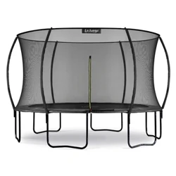 Trampolino per bambini all'aperto LeJump Pumpkin Outside Net 12 FT Giochi all'aperto Grande trampolino ricreativo con rete di recinzione e scala