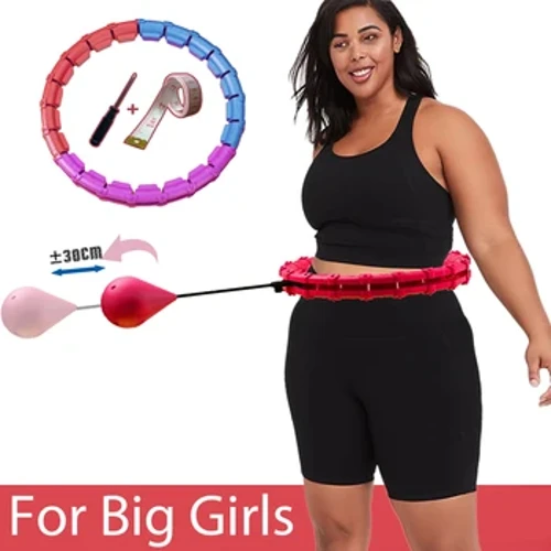 Argola esportiva inteligente com 28 nós, cintura ajustável, exercício, academia, modelador de corpo, equipamento, emagrecimento, perda de peso, dropshipping