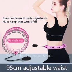 Hoop Hoop Waist Trainer E hoʻomaʻamaʻa ma ka home Nā mea kaumaha hoʻoheheʻe ʻana i ka ʻōpū Portable Fitness Lako Hoʻoikaika kino.