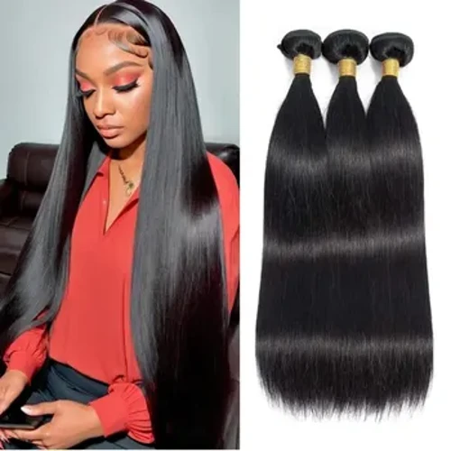 Izinyanda Zezinwele Eziqondile Izinqwaba Zezinwele Zomuntu Izandiso Ezinde Zezinwele Ze-Remy Ezinde 1 3 4 Izinyanda Zezinkontileka Izinqwaba Zezinwele Ze-Brazilian Weave