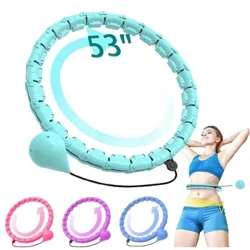 Gewiichtsverloscht Hula Circle Hoops fir Erwuessener Gewiichtsverloscht Plus Gréisst fir Erwuessener Smart Übung 2 an 1 Upassbar mat eraushuelbare Knäpper