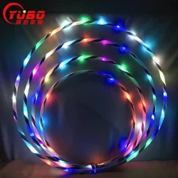 Đèn LED Nhiều Màu Sắc Thể Dục Vòng Tròn Biểu Diễn Nghệ Thuật Giảm Béo Bụng Đèn Tập Thể Hình Crossfit Có Thể Gập Lại Thể Thao Vòng Tập Gym Thiết Bị Tập Thể Hình