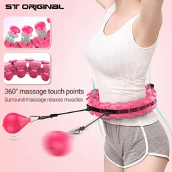 ST ORIGIN Section Hiki ke hoʻoponopono ʻia Sport Hoop Thin Waist Abdominal Exercise Detachable Massage Hoola Fitness Hoop Training Hoop Weight Loss