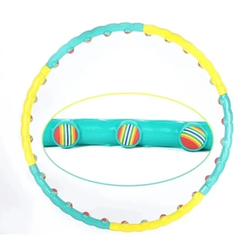 6 Abschnitte, abnehmbarer Sportreifen, Regenbogenball, Massage, Übung, Fitness-Reifen, Frauen, Fitnessstudio, Workout, Fitness-Kreis, Fitness-Ausrüstung