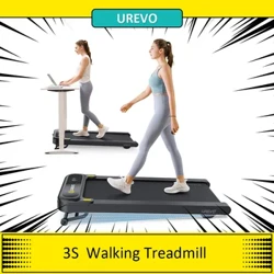 UREVO 3S Smart Walking Tredemølle, 9-nivås automatisk stigning, 0,8-6 km/t hastighet, 120 kg lastbærende, LED-skjerm, appkontroll