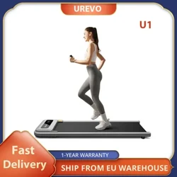 Urevo U1 Under Desk Walking Treadmill, 42x125cm Running Area, 2.25HP Motor, Max Load 120kg, LED Display, for Home