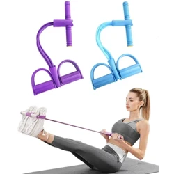 Çok fonksiyonlu Direnç Bantları elastik Çekme Halatları pedallar Ile Yoga Fitness Egzersiz Ev Spor Salonu Güç Göbek Eğitim Egzersiz