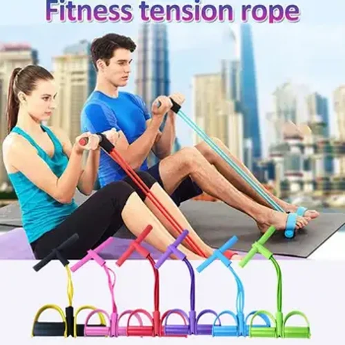 Bàn Đạp Chống Ban Nhạc 4 Ống Chống Ban Nhạc Thể Hình Lên Cao Su Mắt Cá Chân Giãn nở Tập Thể Dục Tập Thể Hình Kéo Ngồi