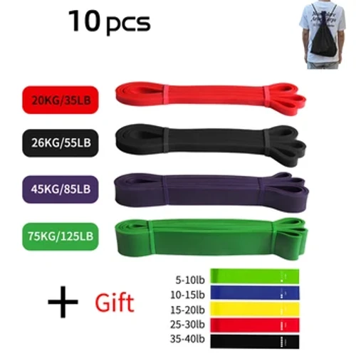 Προπόνηση Pilates Latex Resistance Band Exercise Elastic Band For Sport Strength Pull Up Assist Band Εξοπλισμός γυμναστικής βαρέως τύπου