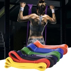 Faixas de resistência de borracha elástica yoga banda fitness exercício látex equipamentos pilates elástico loop ginásio treinamento expansor