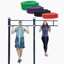 ʻO ke kāʻei hoʻomaʻamaʻa wiwo ʻole Pull-Up Kokua i nā kāne a me nā wahine ʻo nā Pilates Gym Pilates mea hoʻoikaika kino Rubber Fitness Resistance Belt.