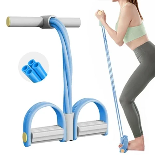 4 cuerdas elásticas resistentes para tirar, banda de resistencia para el vientre, bandas elásticas expansoras multifunción, bandas elásticas para equipos de Fitness