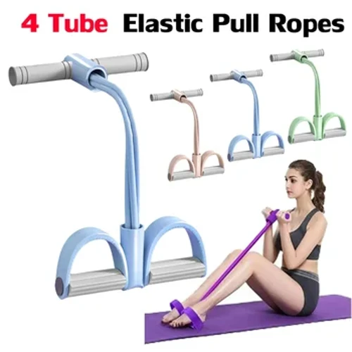 4 resistanc Co Giãn Kéo Dây Tập Rower Bụng Chống Ban Nhạc Tập Gym Tại Nhà Thể Thao Tập Dây Co Giãn Cho Thiết Bị Tập Thể Hình