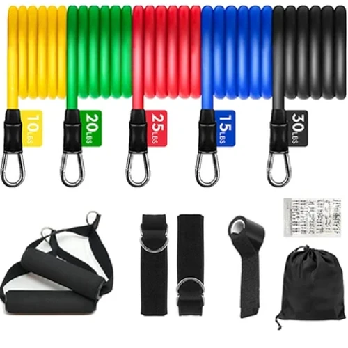 Bandiau Gwrthiant 11PCS Set Bodybuilding Cartref Offer Campfa Hyfforddiant Pwysau Proffesiynol Ffitrwydd Bandiau Rwber Elastig Expander