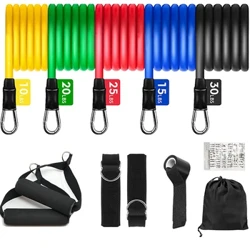 11PCS Resistance Bands Set Bodybuilding Home Gym Ausrüstung Professionell Gewiicht Training Fitness Elastesch Gummistécker Expander