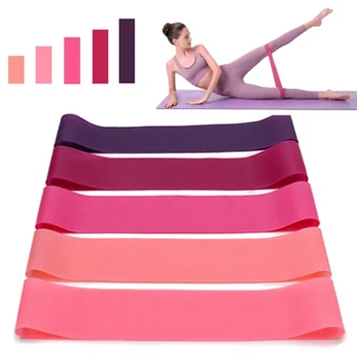 Fitness elastikoak Erresistentzia Bandak Etxeko entrenamendu yoga kirol erresistentzia bandak Luzatze Pilates Crossfit Entrenamendu Gimnasio Ekipamendua