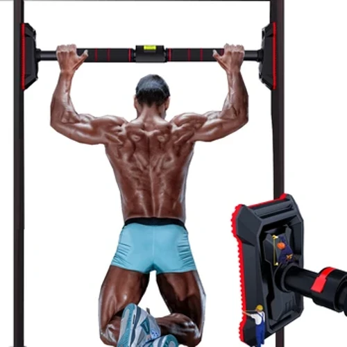 Verstellbare Klimmzugstange für Training Heimtraining, Fitnessstudio Klimmzüge Training, Sport-Fitness-Türrecktrainer, 350 kg