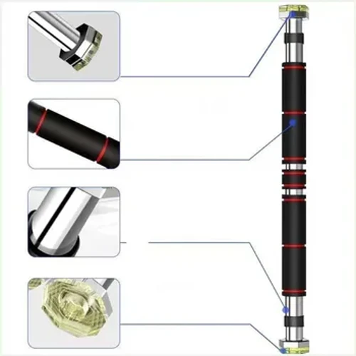 Door Horizontal Bars fir Stahl Upassbar Heem Gym Workout Chin Push Up, Pull Up Training, Sport Fitness Sit-ups