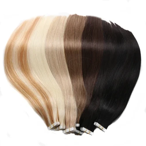 BHF Tape In Hoer Extensions Human Hoer 20pcs/Pack European Remy Straight Invisible Tape Ins Adhensive Hoer Extensions