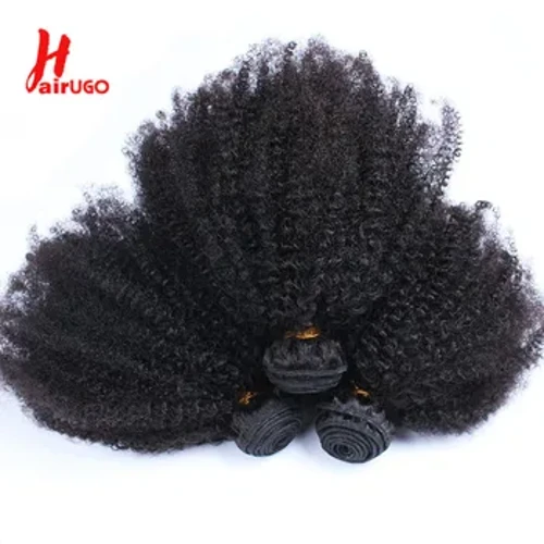 Afro jingalak jingalak to'plamlar Braziliyalik 1/3 Afro jingalak inson sochlari to'plamlari 8-28 "soch kengaytmalari jingalak inson sochlari to'quv ayollar uchun