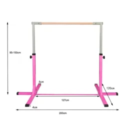 130cm Có thể điều chỉnh cho trẻ em Tập thể dục Thanh thể dục Thể thao ngang Phòng tập thể dục trẻ em kip bar