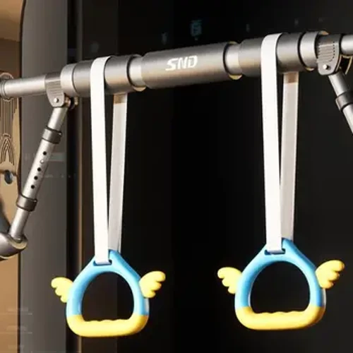 Bảo hiểm đôi Đấm miễn phí Thanh ngang tường Thể dục Cửa kéo Thanh ngang có nhẫn
