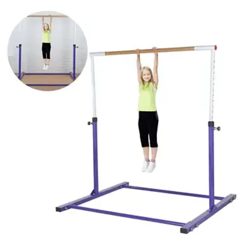 130cm ajustável para crianças exercício barra de ginástica horizontal esportes ginásio treinamento ginástica interior barra horizontal