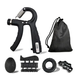 I-Gripper Adjustable R-Type Hand Grip Exercise Amandla Angenakubalwa Ukuzivivinya Ukuqinisa Amapulangwe Entwasahlobo Umunwe Ncinza Isihlakala