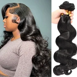 30 Zoll brasilianesch Hoer Weave Bundles Loose Body Wave 1 3 4 Bundles Raw Remy Human Hoer Bundles Virgin Hoer Extensions Tissage