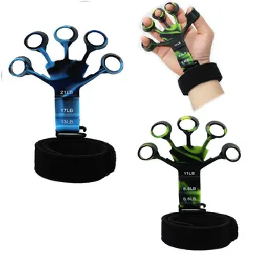 Finger Gripper Finger Exerciser Guitar Finger Exerciser 6 Kū'ē Paʻa Hoʻolaʻa Nā Mea Hana Kino Hoʻoikaika lima no ka maʻi.