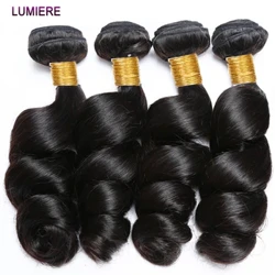 8-40 Zoll Loose Wave Bundles brasilianesch Mënsch Hoer Web Bundles 1/3/4 Bundles Deal Top Qualitéit Mënsch Hoer Extensions Wholeasle