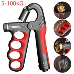 5-100Kg Tay Kẹp Tập Gym Cổ Tay Mở Rộng Tay Tăng Cường Có Thể Điều Chỉnh Lực Kế Tay Cầm Ngón Tay Cẳng Tay Huấn Luyện Cơ Phục Hồi