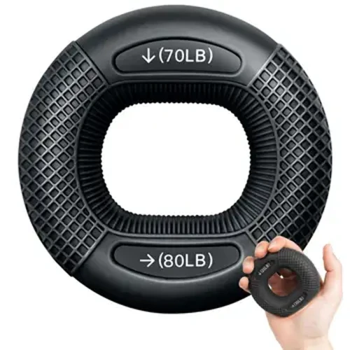 Silicone Adjustable Hand Grip 20-80LB Gripping Ring Finger Forearm Trainer Carpal Expander Muscle Workout Exercise Gym Fitness