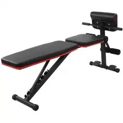 Banco dobrável com halteres, encosto com 7 marchas, sentar-se, ab abdominal, multifuncional, equipamento de treinamento de peso