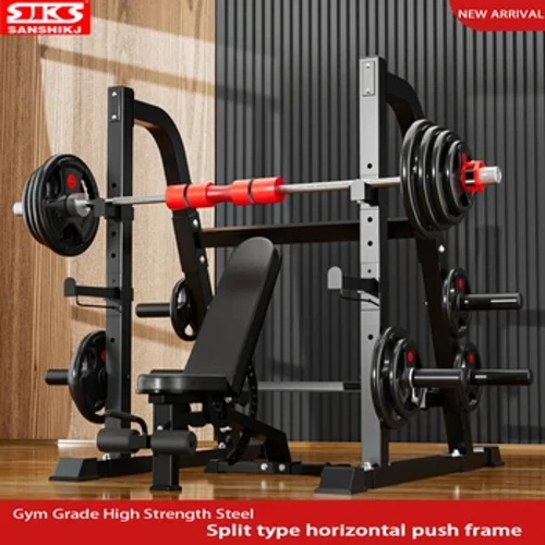 Máy ép tạ nâng tạ đa chức năng thương mại, Kết hợp khung tạ squat chuyên nghiệp, chất lượng cao
