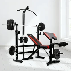 Multifunktionsstation Tyngdlyftning Sängbänk Gymbänk Styrketräning Justerbar viktbänkset för hemmabruk