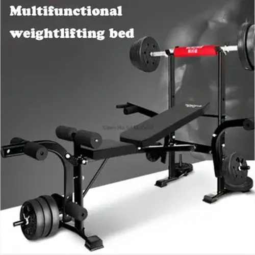 Bench Press Gewiichterlift Bett multifunktionell iwwergräifend Trainingsapparat Indoor Übung Aarm Kraaft Heem Fitness Ausrüstung