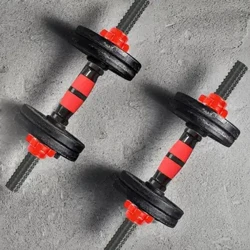Dumbbell Bar Mat Barbell Buckle Barbell Bar Threaded Dumbbell Handle Powerlifting Fitness Ausrüstung Fir Heem Gym Accessoiren