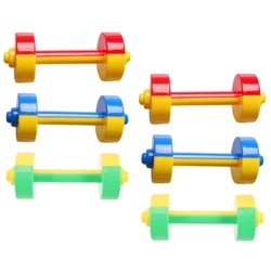 Teganau Addysgol 6 Pcs Codi Pwysau Dumbbells i Blant Bach Offeryn Ymarfer Braich Cyn-ysgol
