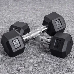 MIYAUP 20 kg Hexagon Halter 5 kg 7,5 kg 12,5 kg 10 kg 15 kg heren Arm Spiertraining Thuis Fitness Met rubber beklede Halter